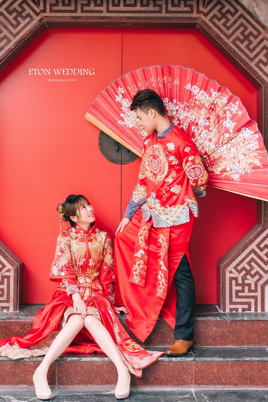 台北婚紗外拍,關渡宮婚紗,台北中式婚紗景點